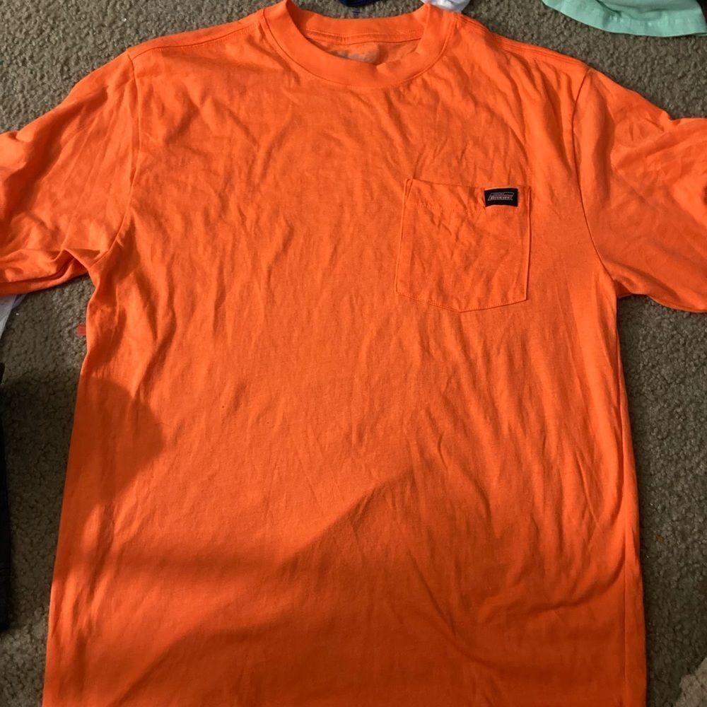Orange Dickies Pocket Tshirt